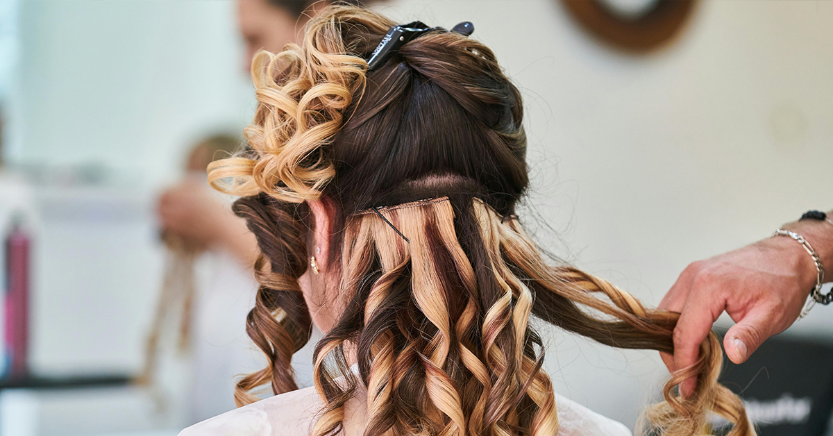 Stylizacja na półsuchych włosach